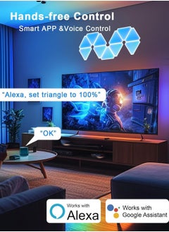 Milatech 10 PCS WIFI Bluetooth 5V USB Triangle Lamps Quantum Atmosphere LED Night Light for Game Bedroom Decoration Creative Decorat Wall Lamps Wifi APP  - Image 3