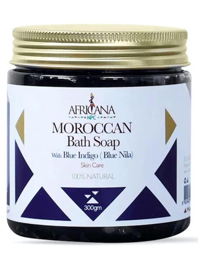 Africana NPC Africana Moroccan Bath Soap Blue Nila, 300g  - Image 1