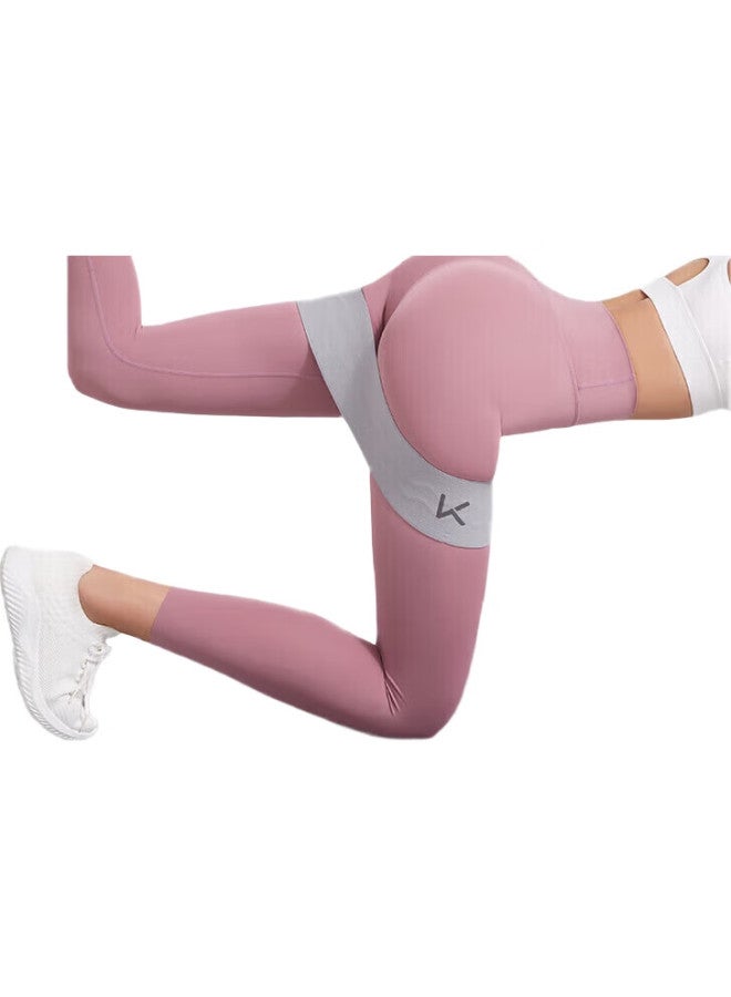 Keep High-End Lifting Elastic Band Ring, 120 Lbs Weight Capacity, Non-Slip, Anti-Rolling, Upgraded Elastic, Peach Pink, Size M - Image 1