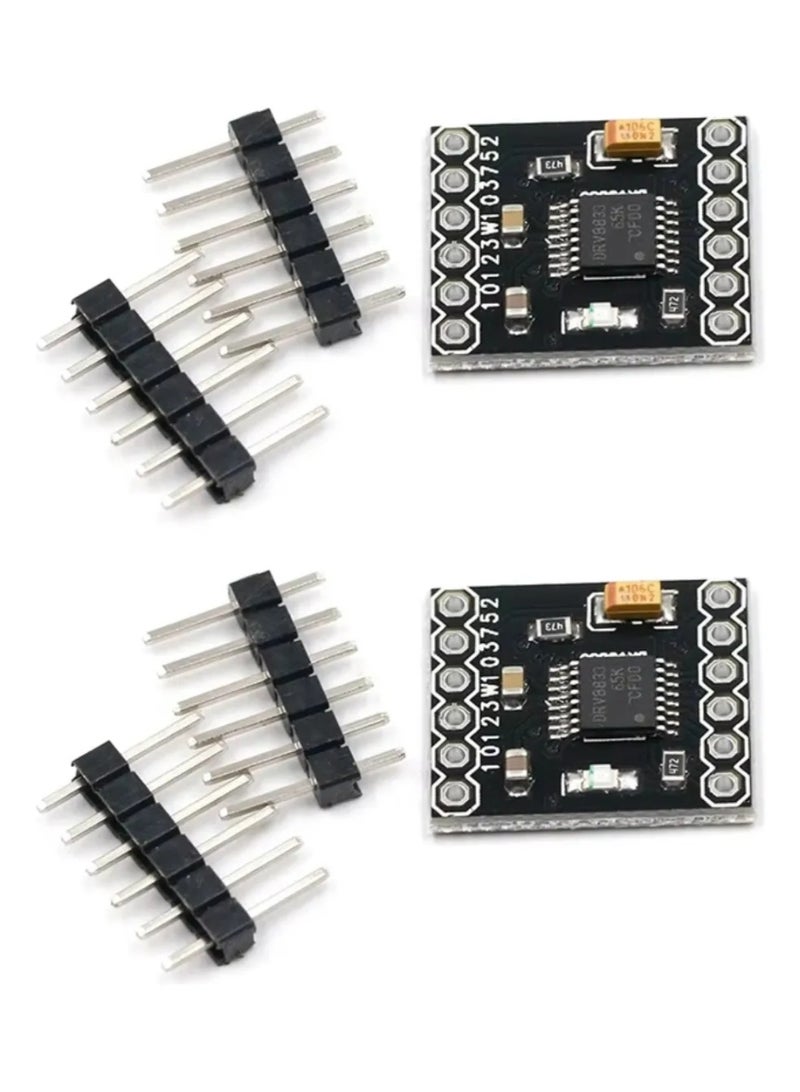 2-Pack DRV8833 2-Channel DC Motor Driver 1.5A 3V-10V H-Bridge Module - Image 1