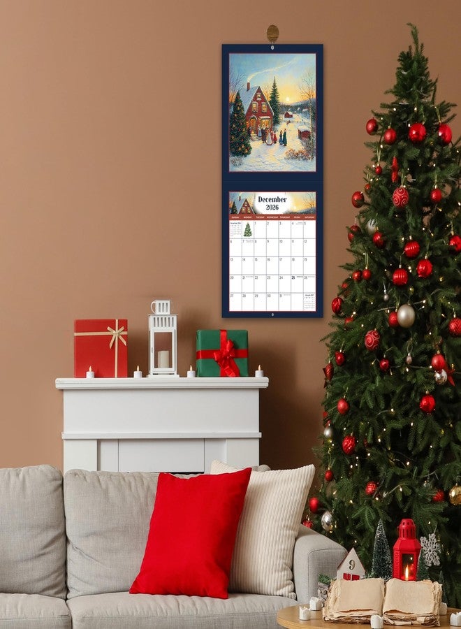 JOJOKALL 2026 Wall Calendar - 2026 Calendar from January - December 2026, 12" x 24" (Open), Rural Landscape Calendar 2026 with Hanging Hole for Home & Office - Image 2