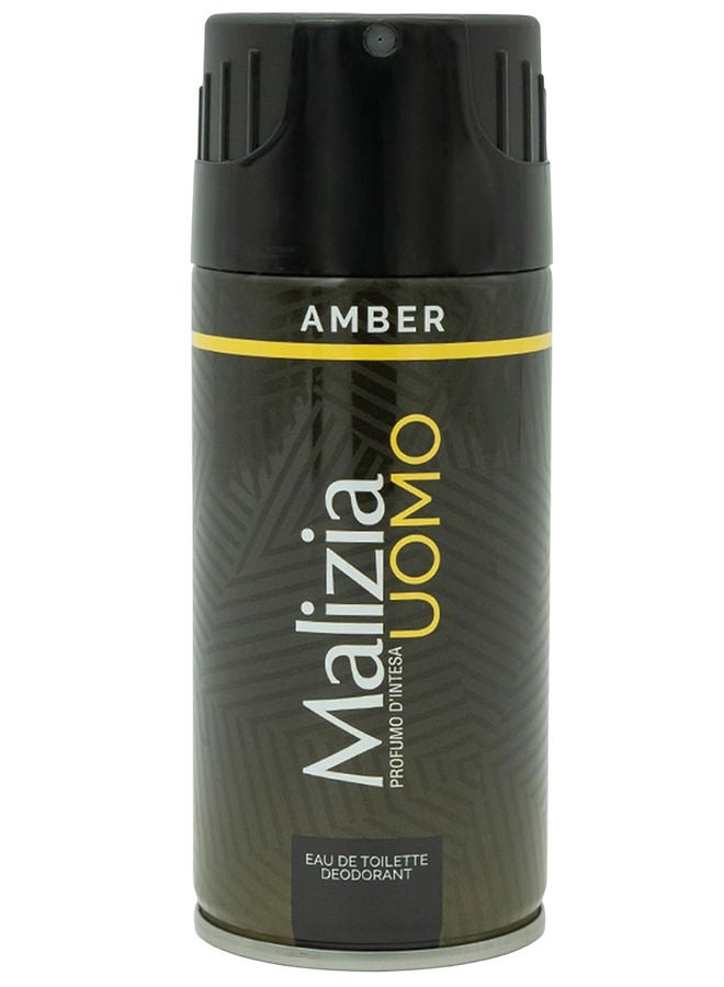 Malizia Uomo Deodorant Amber 150ml - Image 1