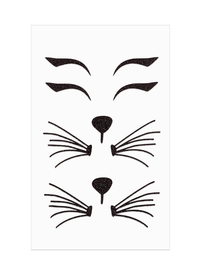 Jacnkb Cat Face Jewels Cat Face Stickers Costume Accessories Face Gems Jewels All In One Halloween Headpiece Stick On - Image 1