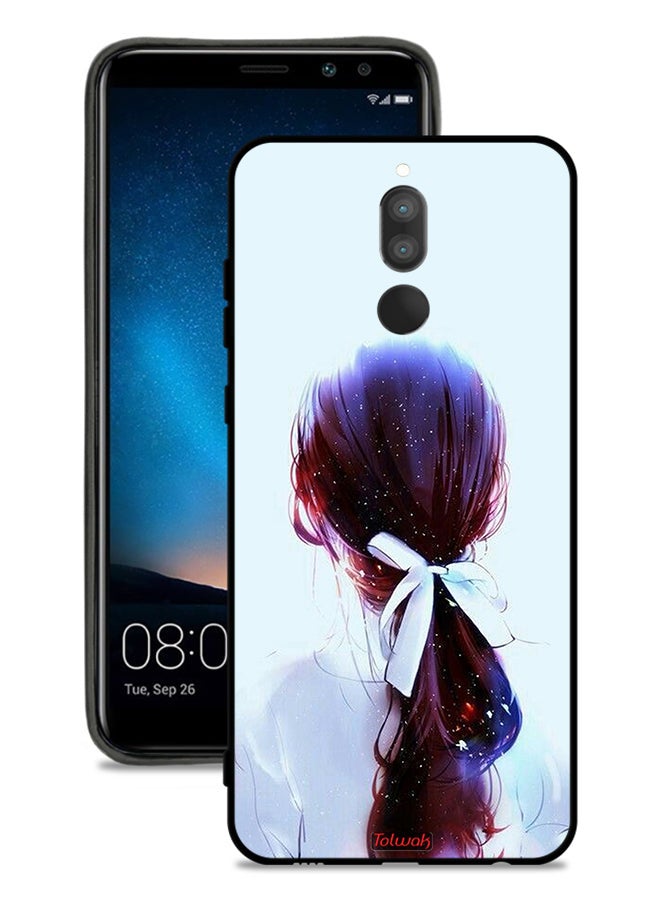 Tolwak Huawei Mate 10 Lite Protective Case Cover Tie Hair With Hairband Girl Art - Image 1