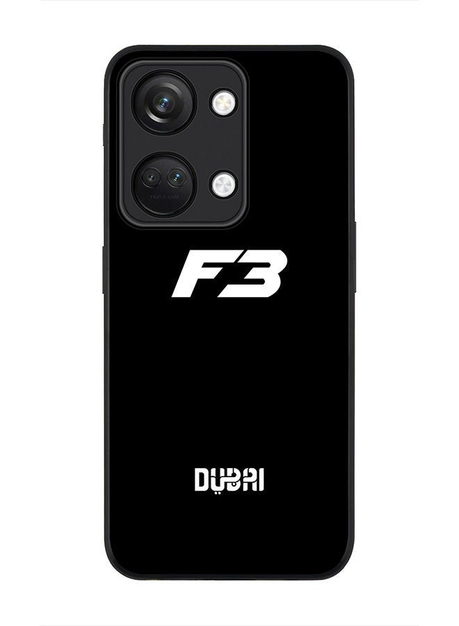 Stylizedd Rugged Black edge case for ONEPLUS NORD 3 5G / OnePlus Ace 2V, Slim fit Soft Case Flexible Rubber Edges Anti Drop TPU Gel Thin Cover -   Faz3 Dubai Black - Image 1