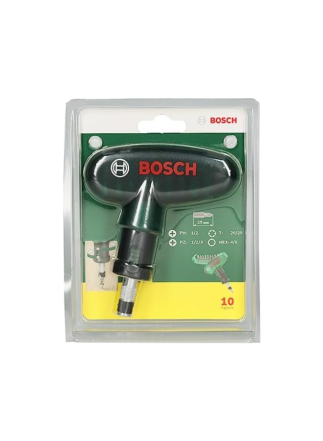 BOSCH Pocket Screwdriver Bit Set 10 Pieces Ideally Equipped To Handle Virtually Any Task - Image 2