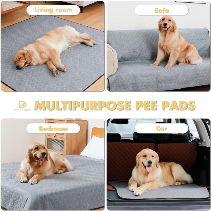 DAHAPYBOO Washable Pee Pads for Dogs,4 Pack Reusable Puppy Pads for Dogs,18x24 Non-Slip Waterproof Pet Training Pads for Crate, Playpen, Bed, Sofa,Whelping Box, Potty Training - Image 5