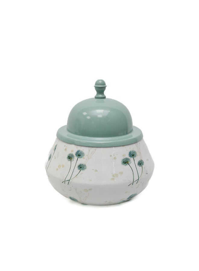 Akdc Metal Date Pot Large  A Spacious And Stylish Container That Seamlessly Blends Functionality With Aesthetic Appeal. - Image 1