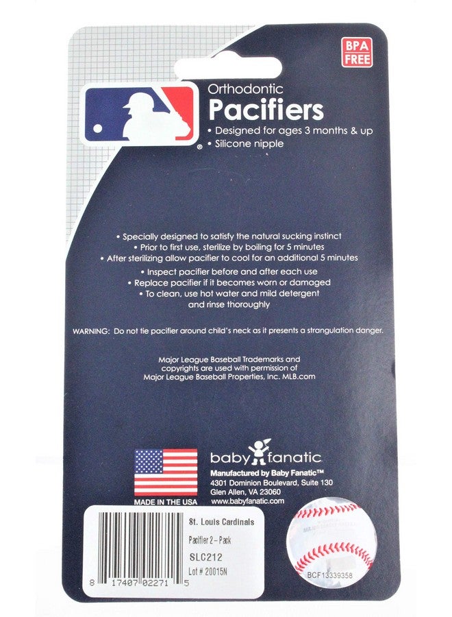 ماستر بيسيز لهايات بيبي فاناتيك MLB سانت لويس كاردينالز للجنسين، عبوة من قطعتين، ألوان الفريق، مقاس واحد - Image 1
