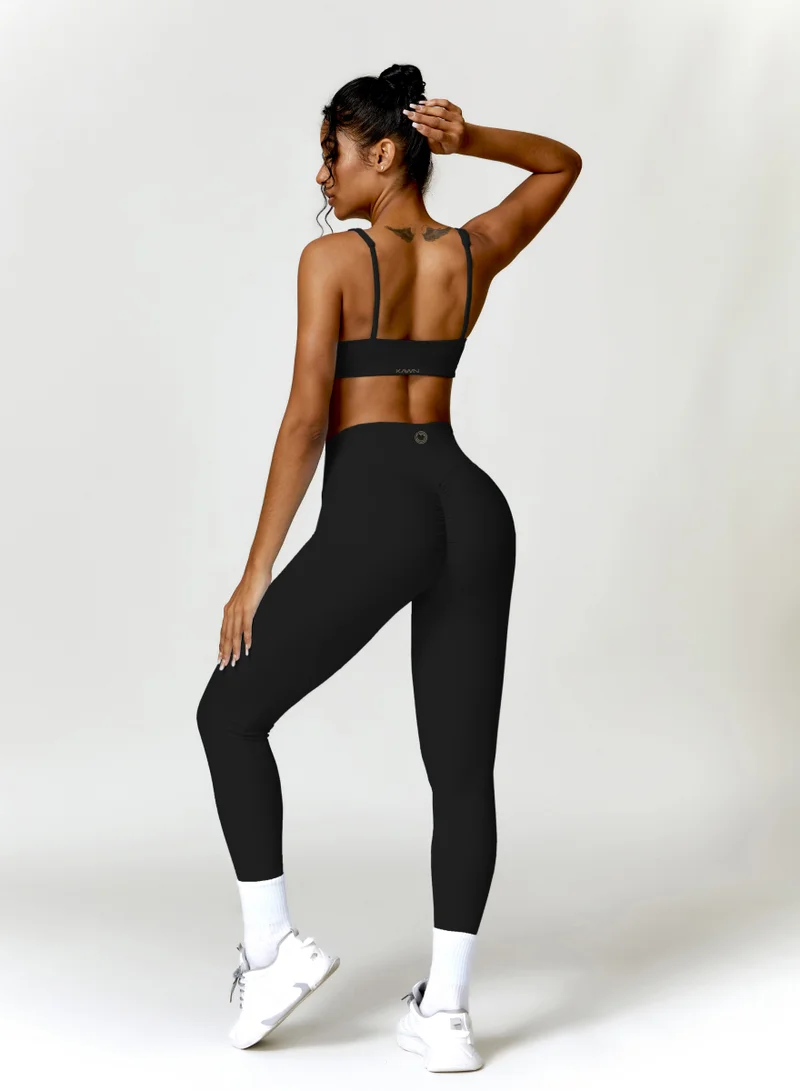 كون.يوغا ليجنز نسائي بخصر عالٍ بتصميم مجسم ومرن