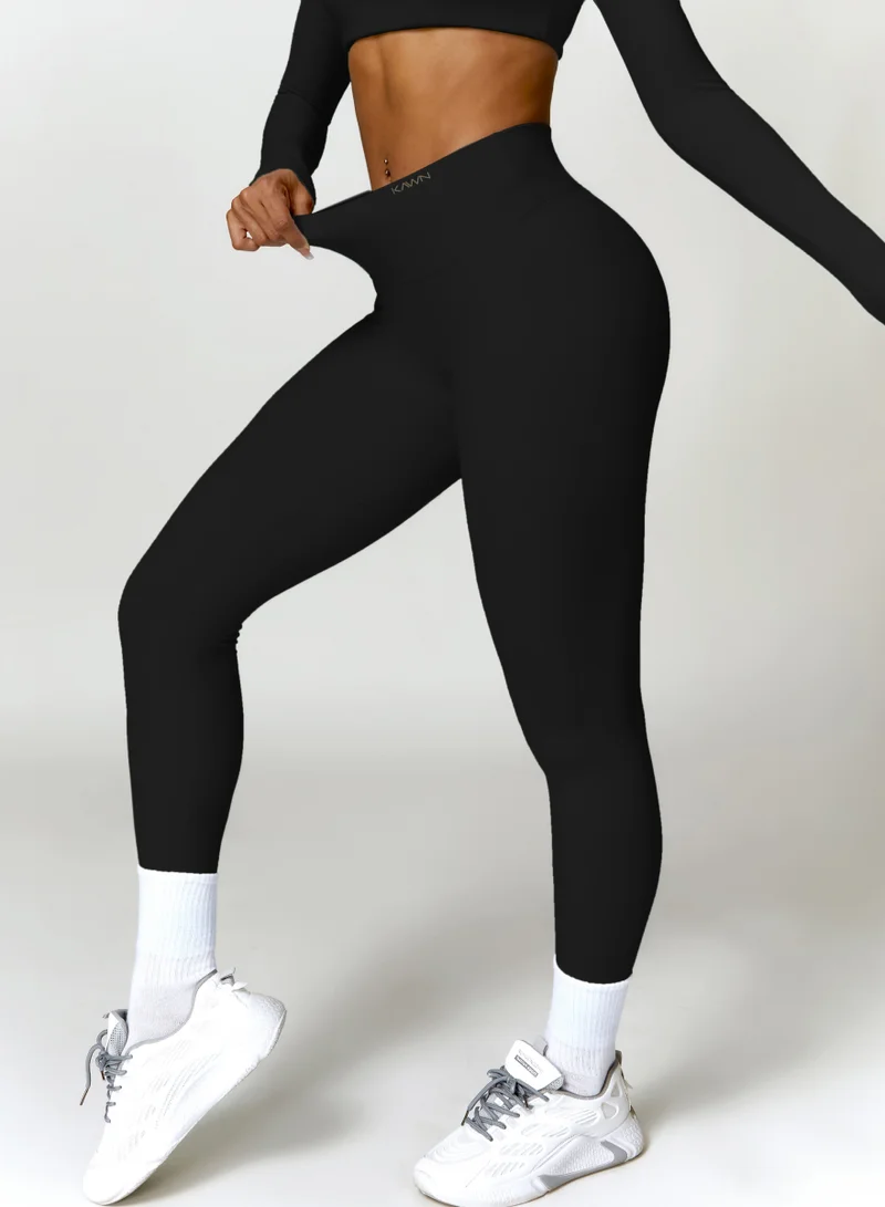 KAWN.YOGA Womens High Waist Scrunch Contour Leggings