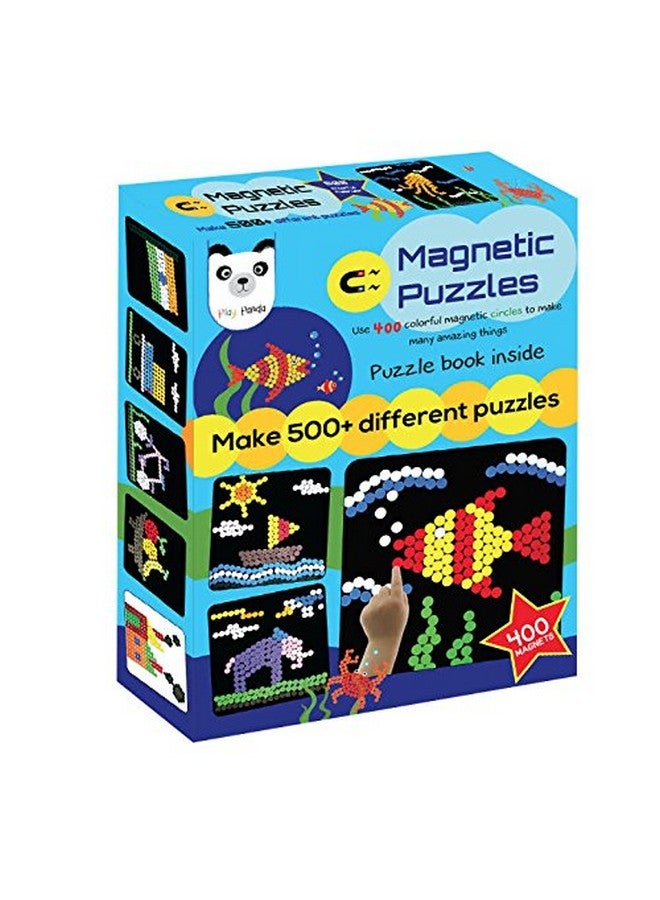 Play Panda Magnetic Puzzles : Circles - Includes 400 Magnets, 200 Puzzles, Magnetic Board, Display Stand - for Boys and Girls - Image 4