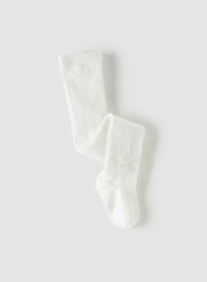 ديف اند بيلا جوارب بيضاء مزخرفة للبنات مزينة بفراشة