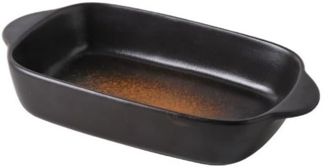 Baking Dish 700ML Cheese Baked Rice Tray Household Ceramic Baking Oven Microwave Oven Baking Tray Kitchen Utensils Oven Dish(Red) - Image 1