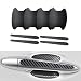 Damwot 8PCS Car Door Handle Sticker Carbon Fiber AntiScratches Car Door Handle Protector Universal Waterproof Auto Paint Guard Protective Films Auto Protection Accessories Black - Image 2