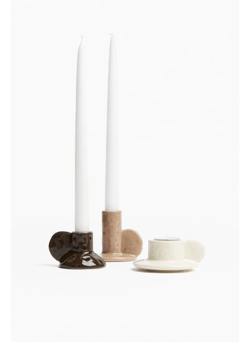 اتش اند ام Stoneware Candlestick