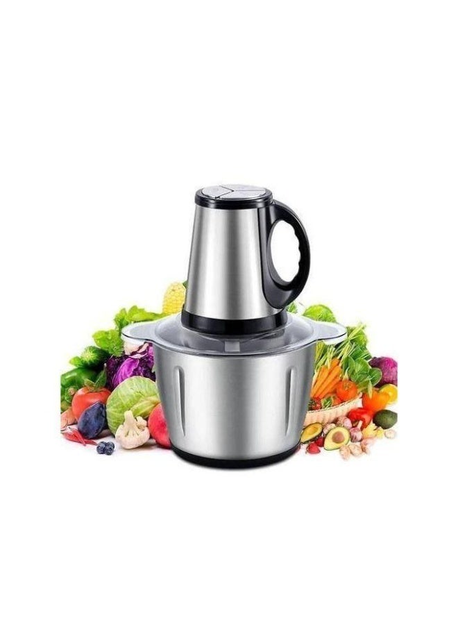 Ocean Power Electric Chopper meat and vegetable 3L stainless steel - Image 1