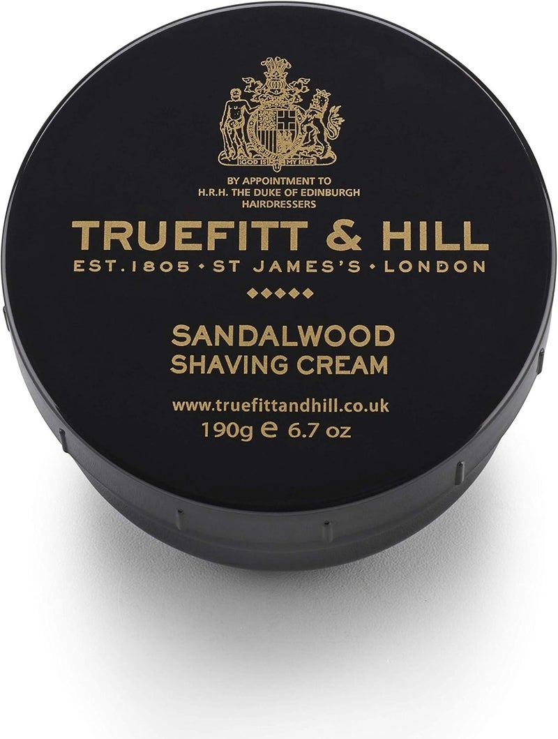 Truefitt & Hill Sandalwood Shaving Cream Bowl - Premium Glycerin-Based Lather for a Luxurious Shave - 6.7 oz - Image 2