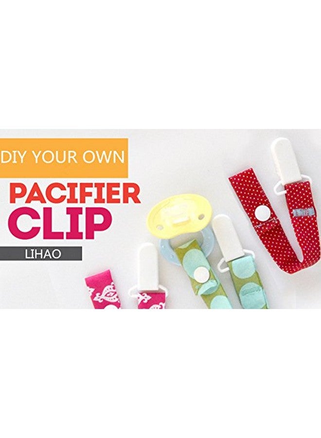 LIHAO 50x Pacifier Clips Holders for Teething Toys Baby Blankets - 10 Colors - Image 4