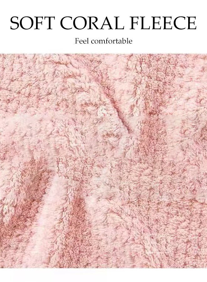 DUNISO 4 Pcs Kitchen Dish Cloths,Coral Fleece Cleaning Cloth,Highly Absorbent Wipe Cloths, Fast Drying Scouring Pad,with Lanyard,Easy-Rinse,Nonstick Oil,for Washing Dishes, Glass and Tables - Image 3