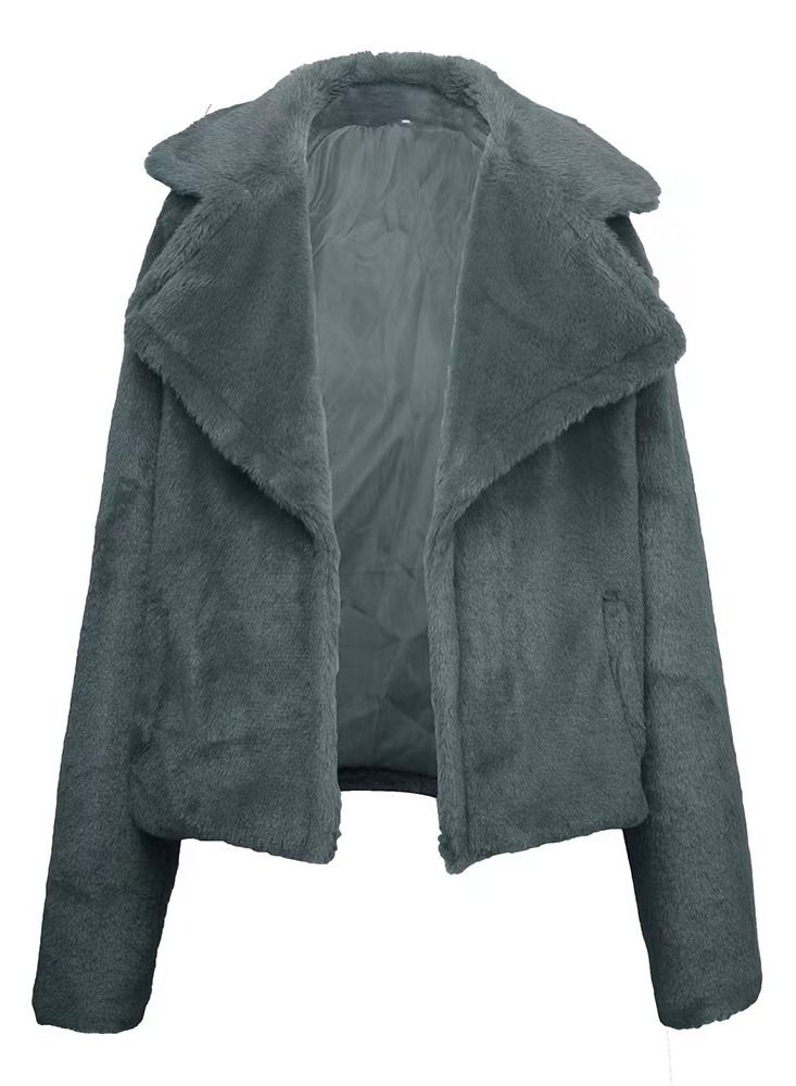 Women's Autumn/Winter Imitation Fur Fox Fur Cardigan Coat