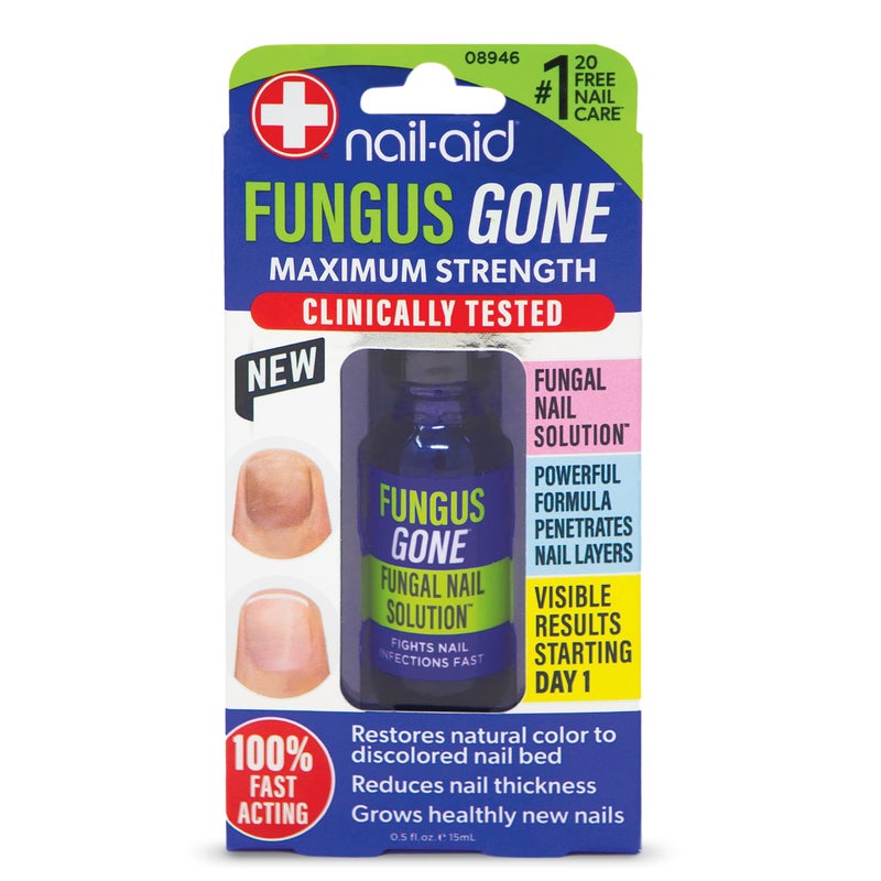 Nail-Aid - Fungus Gone - Maximum Strength, Fungal Nail Solution, 100% Fast Acting - Image 1