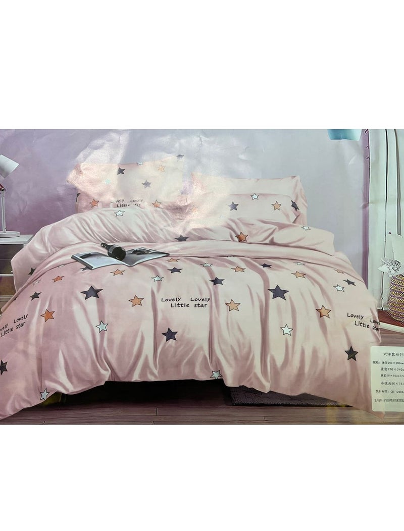 طقم لحاف من القطن الخالص 6 قطع ، حشوة لحاف ، ناعم ودافئ لجميع المواسم