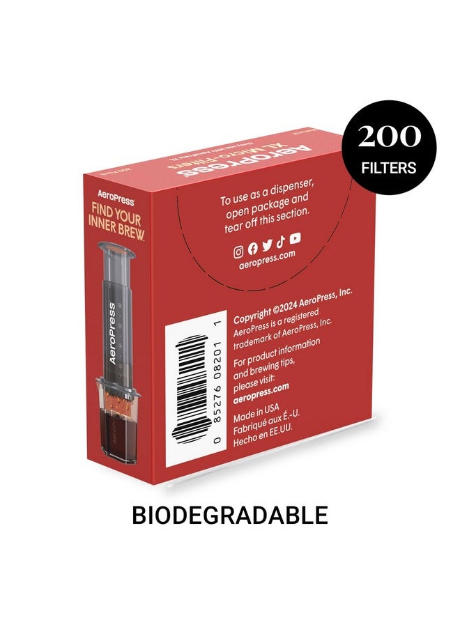 AeroPress XL Natural Paper Microfilters, AeroPress Coffee Filters, Unbleached Round Paper Filters for Coffee Makers, Must-Have Coffee Accessories, XL, 1 Pack, 200 Count - Image 4