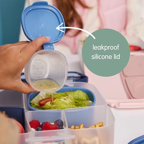 b.box Snack Tubs (3-pack): Snack Cups for Bento Box & Lunch Box. Leak Proof Snack Containers for Kids, 4 oz & 2 oz sizes. Dishwasher & Microwave Safe (Forest) - Image 4