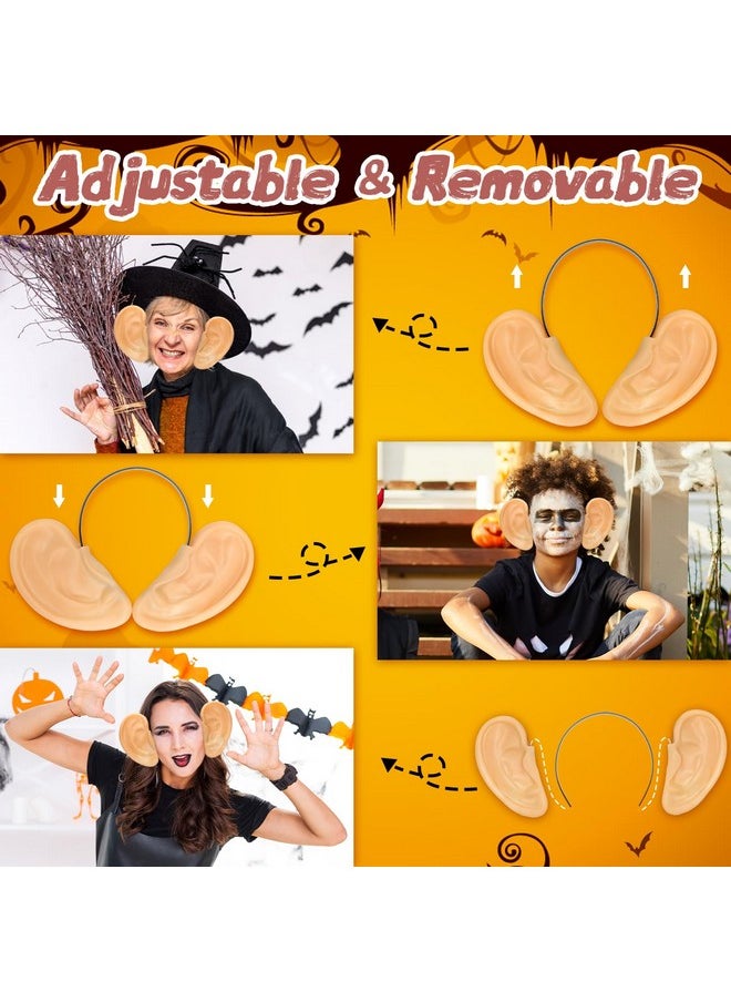 FunisFun - Oversized Jumbo Fake Ears Giant Pig Ears Funny Headbands For Halloween Christmas Party Costume Accessories - Image 1
