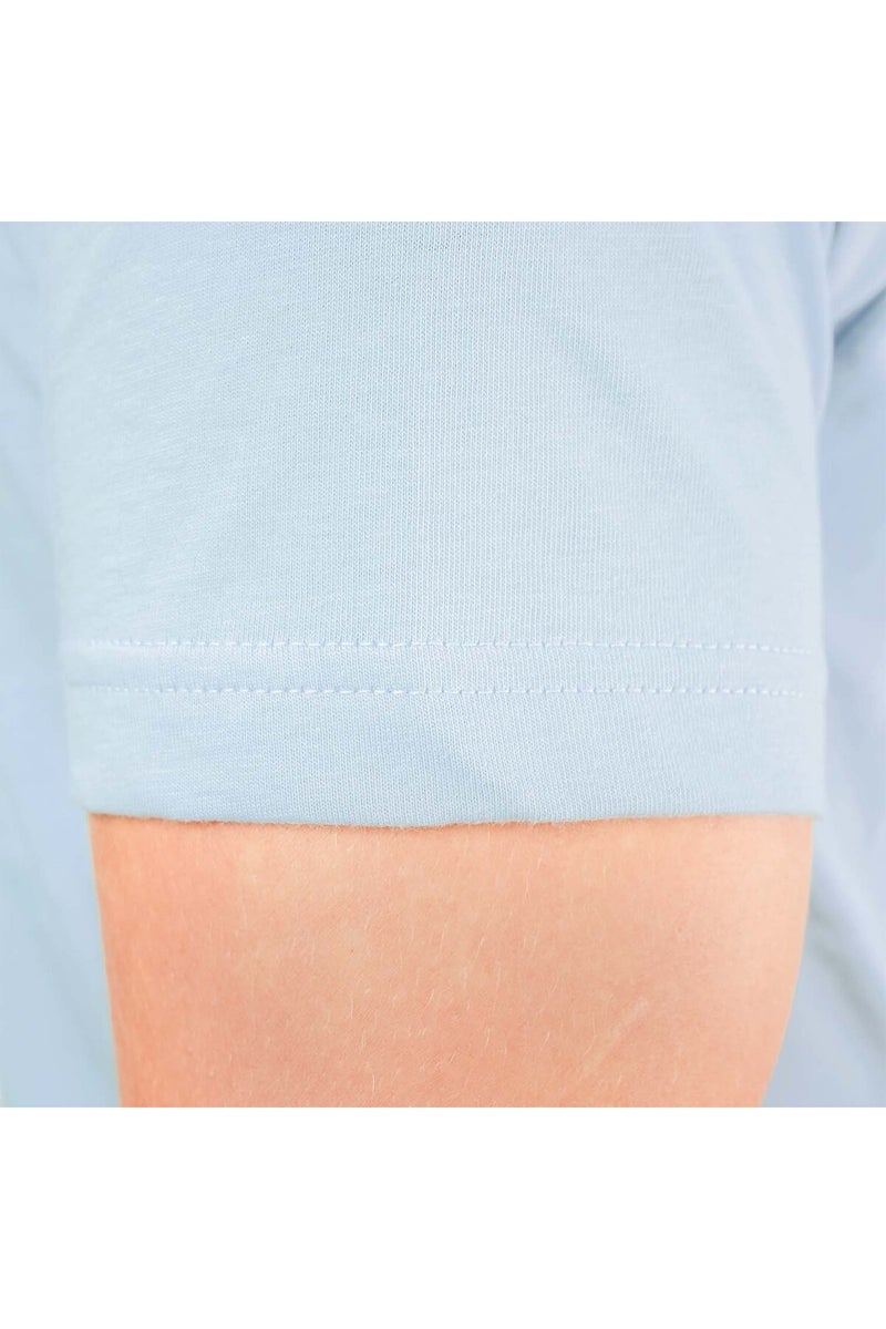 جيوردانو تيشيرت بطباعة زرقاء للرجال - Image 4