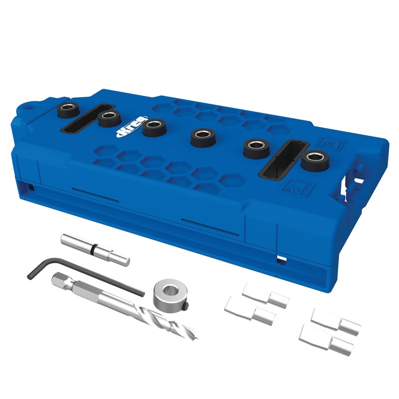 KREG KMA3232 Shelf-Pin Jig 5 mm - Drilling Guide for Shelves - Shelf Pin Drilling Jig - Steel-Enforced Drill Guide - Woodworking Tools & Accessories - Image 1