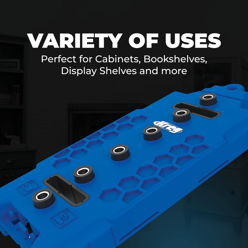 KREG KMA3232 Shelf-Pin Jig 5 mm - Drilling Guide for Shelves - Shelf Pin Drilling Jig - Steel-Enforced Drill Guide - Woodworking Tools & Accessories - Image 2