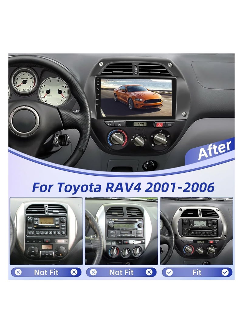 SHEZA STAR - Android Car Stereo for Toyota RAV4 RAV 4 2001 2002 2003 2004 2005 2006 2GB RAM 32GB ROM 9 Inch Support Apple Carplay, MirrorLink WiFi BT, IPS Touch Screen with AHD Camera Included - Image 1