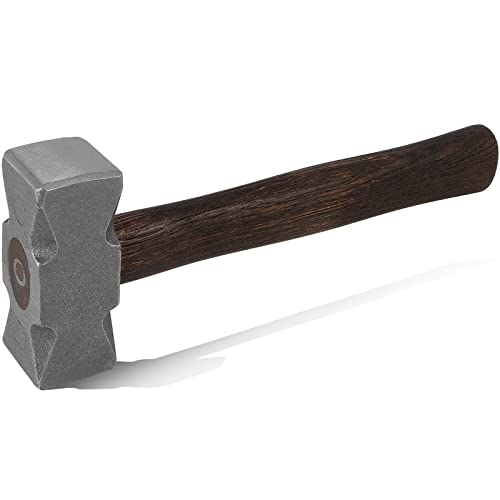 Bonbo 2.2LB Forging Square Hammer with Double Faces Perfect for Farrier Bladesmithing Blacksmith Anvil Knife - Image 1