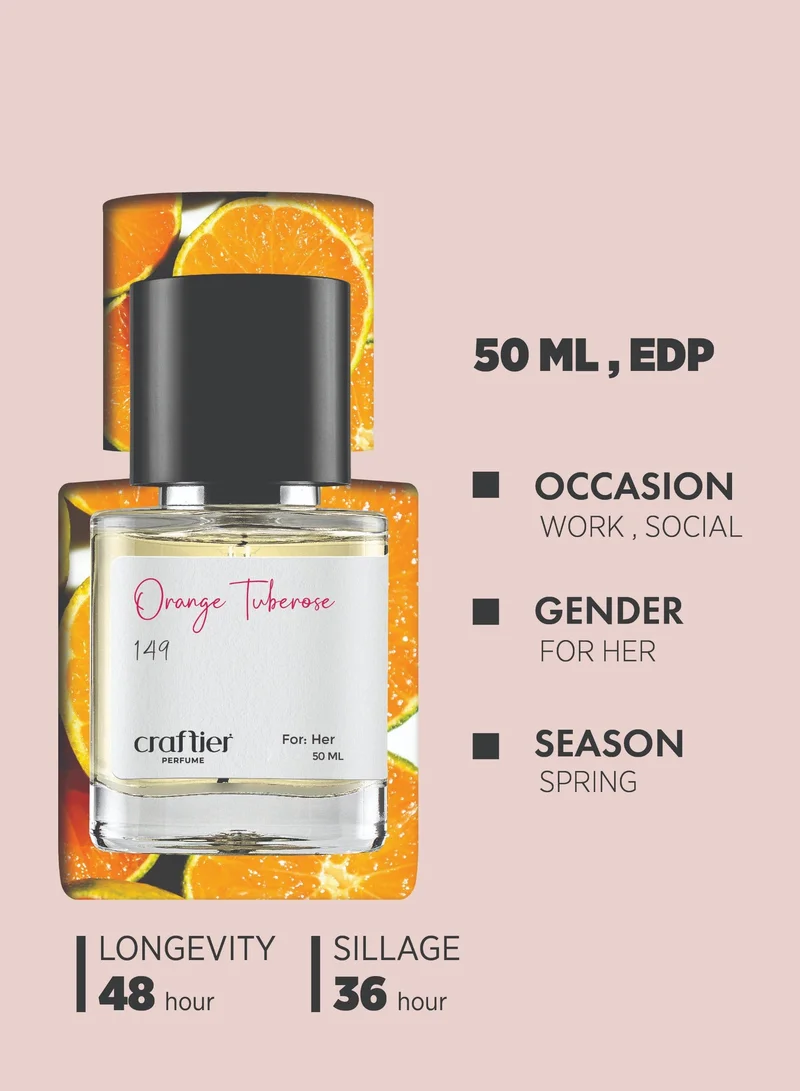 Craftier Perfume Inspired-My Way Intense ORANGE TUBEROSE - Inspired of-MY WAY INTENSE , Eau De Parfum for Women - 50ml, Long Lasting Floral Fragrance Upto 48 Hrs, Travel Size Women's Perfume for Women | Best Price UAE