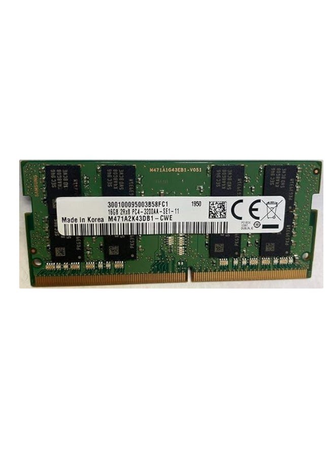 16GB DDR4 3200MHz Laptop RAM Memory Module, PC4-25600 1.2V 260-Pin SODIMM 2Rx8, High Performance Laptop Memory Upgrade (M471A2K43DB1-CWE) - Image 1
