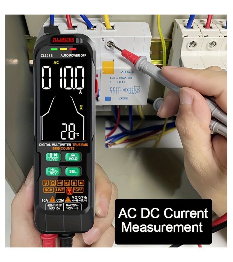 Digital Multimeter Zl126B USB Charging Smart Ac Dc Current Voltage Capacitance Temp Auto Range Tester Pen - Image 3