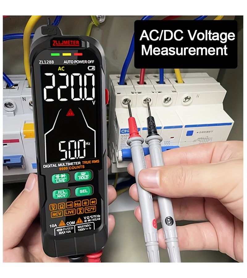 Digital Multimeter Zl126B USB Charging Smart Ac Dc Current Voltage Capacitance Temp Auto Range Tester Pen - Image 5