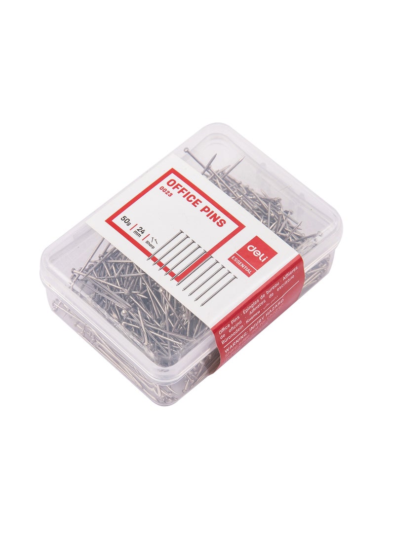 ديلي E0023 دبابيس مكتب - 24 مم، 1 بوصة، فضي - Image 4