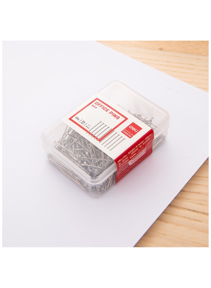 ديلي E0023 دبابيس مكتب - 24 مم، 1 بوصة، فضي - Image 5