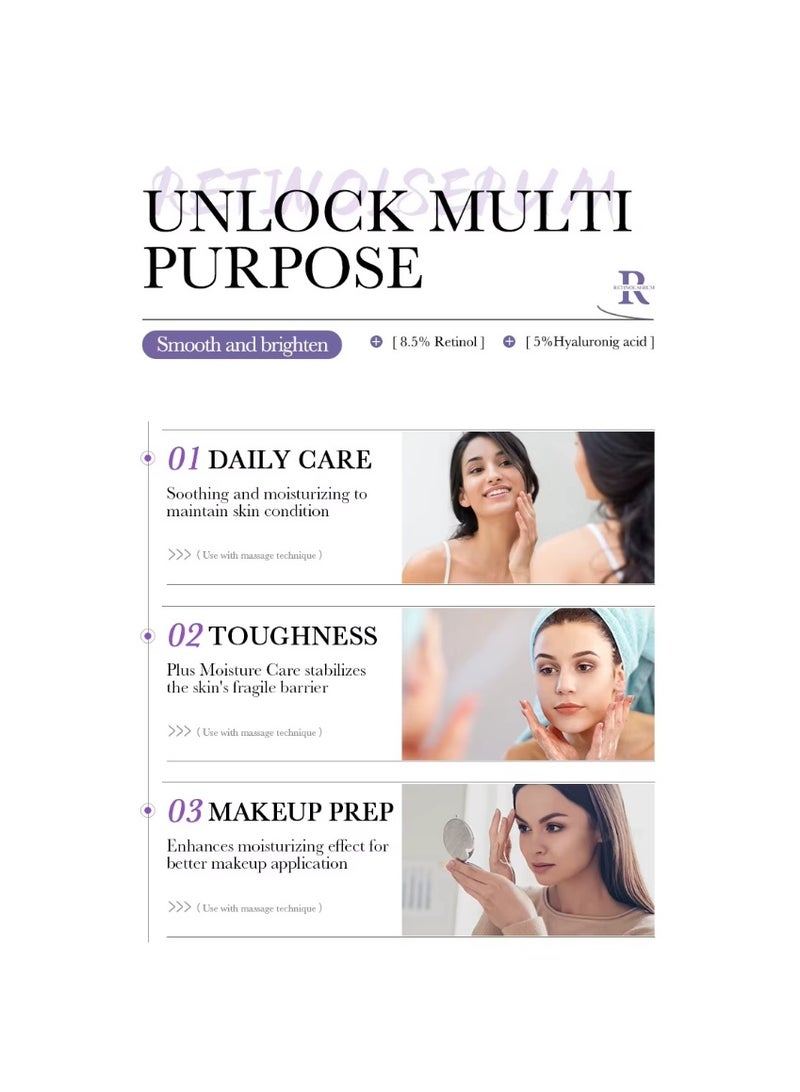 بيو أكوا سيروم الريتينول - مبيض ومضاد للأكسدة وترطيب وتفتيح البشرة، سيروم عضوي مضاد للشيخوخة - 30 مل - Image 4