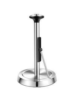 TRASSLE Paper Towel Holder, Stainless Steel Standing Paper Towel Organizer Roll Dispenser for Kitchen Countertop Home Dining Table Roll Dispenser with Weighted Base  - Image 1