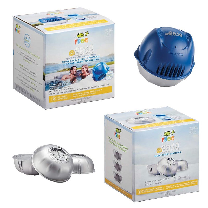 FROG @ease Floating Sanitizing System plus FROG @ease SmartChlor Cartridge 3 Pack, Set - Image 1