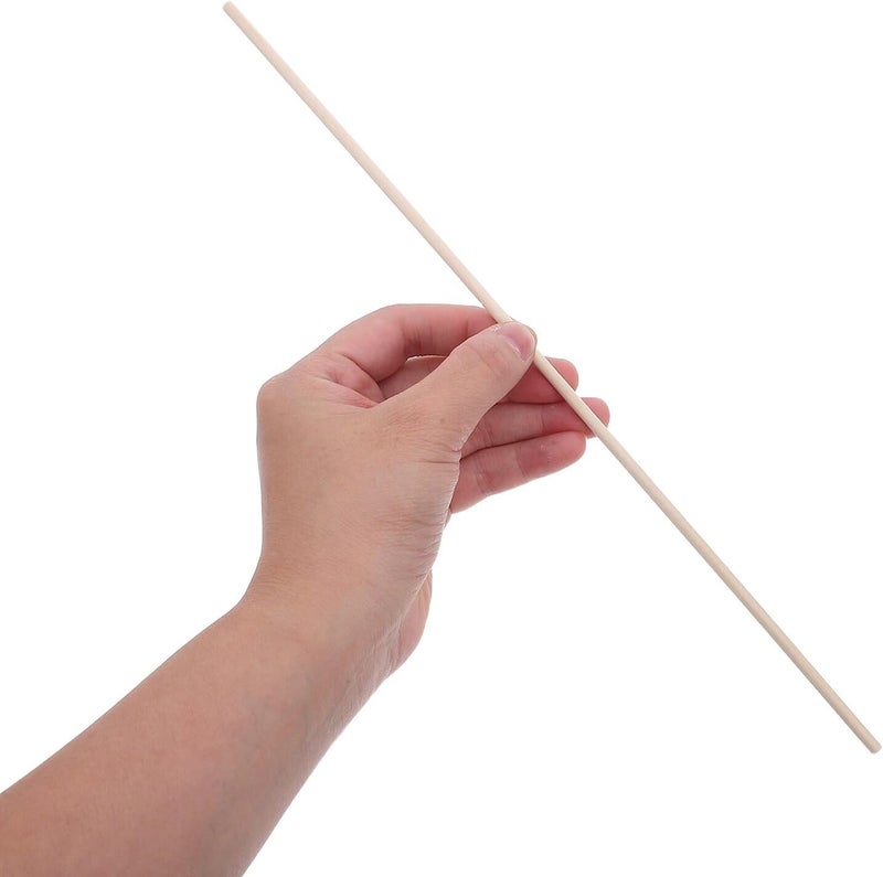 100pcs Craft Wood Dowels 4mm X 300mm Unfinished Round Wooden Rods Natural Wood Sticks for DIY Projects Model Making and Craft Supplies - Image 3