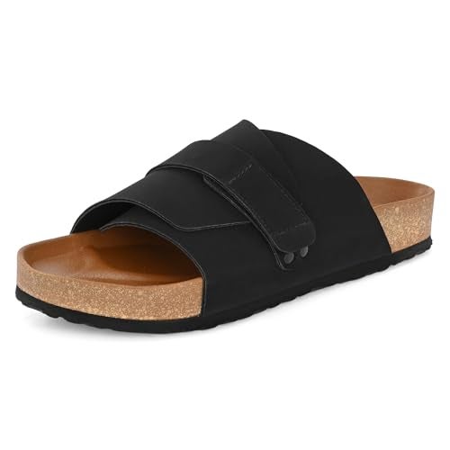 Centrino Men’s Berkin-Style Slip-On Sandals | Open Toe Design | Soft PU Footbed | Lightweight & Comfortable | Arch Support | On-Grip Sole | Casual Outdoor Wear (6865) - Image 1