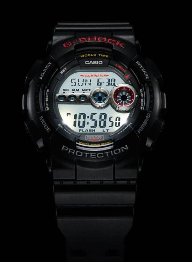CASIO Unisex Digital Round Shape Resin Wrist Watch GD-100-1ADR - 51.2 Mm - Image 3