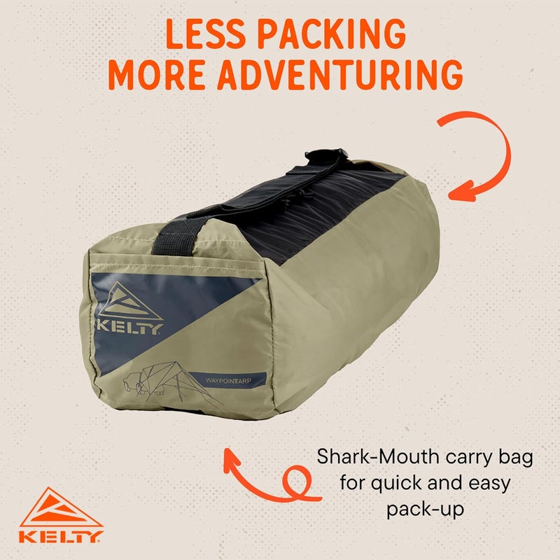 Kelty Waypoint Tarp Car Camping and Tailgating Shelter Universal Vehicle Mount - Image 3