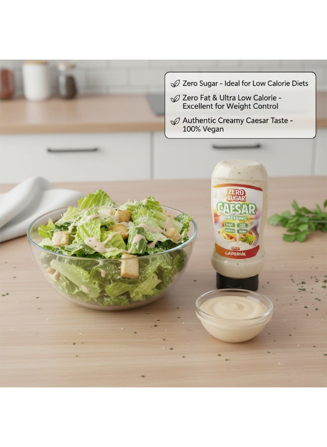 Laperva No Added Sugar Caesar Dressing, 425 ml, Zero Fat, Vegan, Diet & Keto Friendly - Image 3