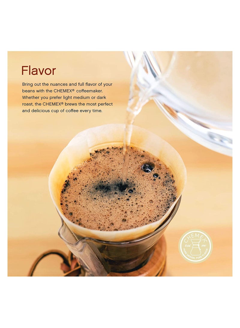 كيميكس مجموعة فلاتر كمكس دائرية للقهوة المختصة ثلاث اكواب FP-2 - Image 3